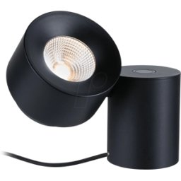 PAULMANN PLM 79776 - Lámpara de mesa LED, 3 W, 2700 K, 300 lm, negro