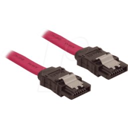 S-CONN AK SATA 07 GGMK - Cable ATA serie, 70 cm, recto, resorte metálico