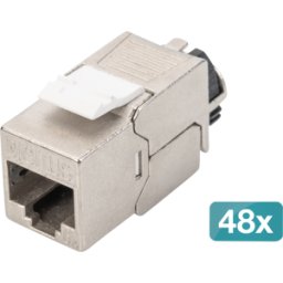 DIGITUS DIGI DN-93617-48 - Módulo Keystone Cat.6a, apantallado con gestor de cables intel