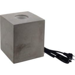 LUXULA LX-100186 - Lámpara de mesa E27, cementar, cable textil con interrupt