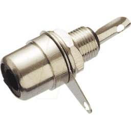 FREI CBM METALL - Conector hembra integrado RCA, codificación de color negr