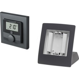 HOMEMATIC IP HMIP WTH-DS55-A - Termostato de pared con humedad + soporte de mesa, antracita