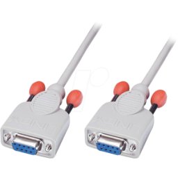 LINDY 31578 - Cable de módem nulo de 9 pines a 9 pines, 5,0 m