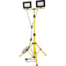 LUXULA LX-400171 - Foco de construcción LED, 2x 50 W, 4000 K, 10000 lm, IP65