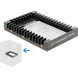 DELOCK 18364 - Bastidor para instalación de 3.5" para unidad plana SATA de 2.5