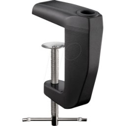 GOOBAY GB 64987 - Pinza de mesa, para lámparas lupa, negra