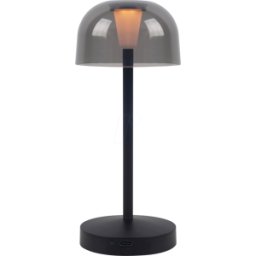 MÜLLER LICHT MLI 27700203 - Lámpara de mesa a batería Poppy, 2500 K, atenuable
