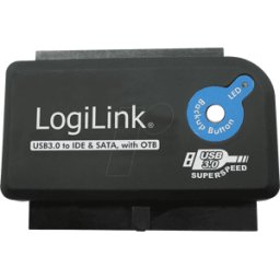 LOGILINK AU0028A - Adaptador USB 3.0 > SATA / IDE con OTB