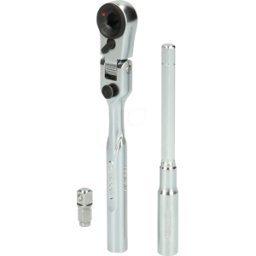 KS TOOLS GMBH KS 918.1590 - Juego de carraca conmutable de 1/4" para puntas, 3 piezas