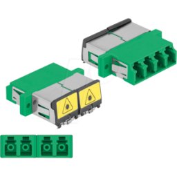 DELOCK 86902 - Acoplamiento de fibra óptica LC/LC Quad