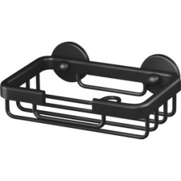 TESA 40508 - TESA ALUXX estante de jabón NEGRO