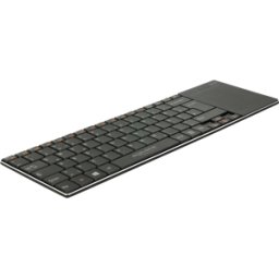 DELOCK 12454 - Teclado inalámbrico, USB, con touchpad, plano de 6 mm