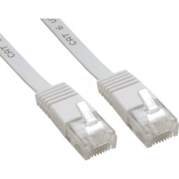 GOOBAY PATCH-C6SB 7WS - 7 m Cat.6, cable de conexión plano, blanco