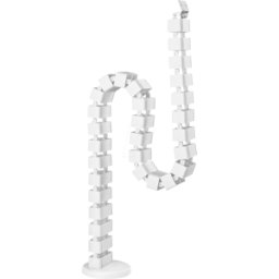 MYWALL MYW HZ42WL - Guía de cables de mesa de escritorio, flexible, 30 articu