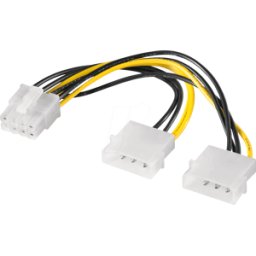 GOOBAY 93241 - Cable gráfico 2 x 4 pines unidad de disco duro > 8 pines