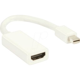 NEDIS N CCGB37650WT02 - Cable, conector Mini DisplayPort > conector HDMI, 0,2 m, blanco