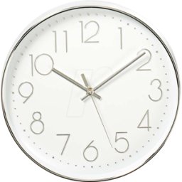 NEDIS N CLWA015PC30SR - Reloj de pared, diámetro: 300 mm, plástico, platea