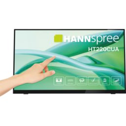 HANNSPREE HANNS HT220CUA - 54.5cm monitor táctil, 1080p, USB-C, vidrio templado