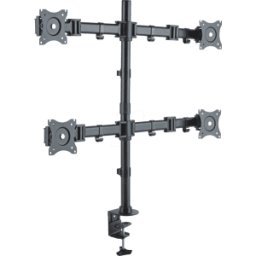 PUREMOUNTS PM-OFFICE-04 - Soporte para monitor, 4 pantallas, montaje en mesa, hasta 8 kg,