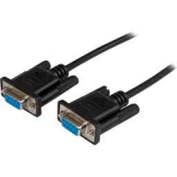 STARTECH.COM ST SCNM9FF2MBK - Cable de módem nulo, 9 pines, hembra/hembra, 2 m.