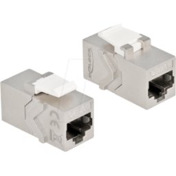 DELOCK 86996 - Módulo Keystone RJ45 hembra a conector hembra RJ45 Cat.6a