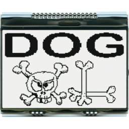 DISPLAY VISIONS EA DOGXL160W-7 - Módulo gráfico con RAM gráfica, 69,2 x 42,8 mm, blanco
