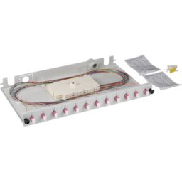 EFB-ELEKTRONIK EFB BA71901L12O4 - Splice box, LC, OM4, 12 pigtail / 6 coupler, grey