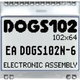 DISPLAY VISIONS EA DOGS102N-6 - Módulo gráfico LCD con RAM de visualización, 33,6 x 22,4 mm, bla
