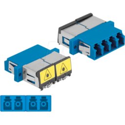 DELOCK 86903 - Acoplamiento de fibra óptica LC/LC Quad