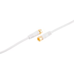 SHIVERPEAKS SHVP 80097G128 - Cable de conexión SAT con ferrita, >100 DB, blanco 7,5 m.