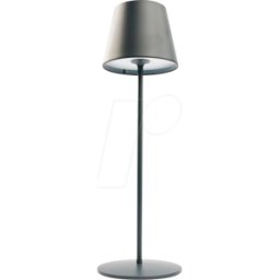 LEDMAXX 107961 - 3,6 W lámpara de mesa led recargable IP54 gris RGB, regul