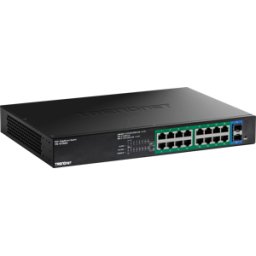 TRENDNET TRN TPE-TG182ES - Switch, 18 puertos, Gigabit Ethernet, PoE+, SFP