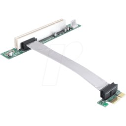 DELOCK 41857 - Tarjeta vertical PCIe x1 > PCI, 13 cm, con orientación a
