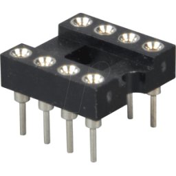 FREI GS 8P - Zócalo de circuito integrado, 8 pines, superplano, girado