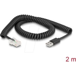 DELOCK 90601 - Escáner de códigos de barras, cable, USB, girado,