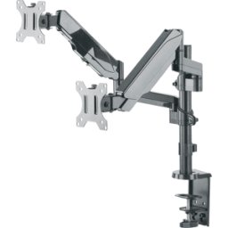 MANHATTAN 461597 - Soporte de mesa para 2 monitores, 17" - 32", muelle de gas