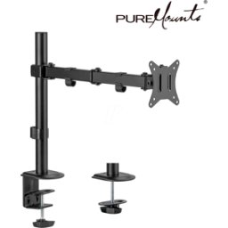 PUREMOUNTS PM-OFFICE-21 - Soporte para monitor, 1 pantalla, soporte de mesa, hasta 9 kg, 1