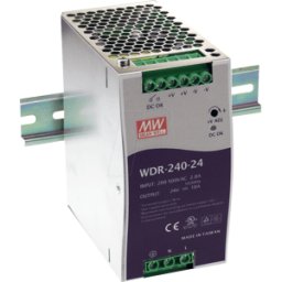 MEAN WELL MW WDR-240-24 - Fuente de alimentación para rieles de perfil de sombrero