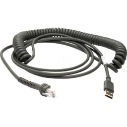 ZEBRA U12-C09ZAR - Escáner de código de barras, cable, USB, girado, 2