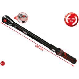 KS TOOLS GMBH KS 516.1572 - Llave dinamométrica de carraca ERGOTORQUE®precision de 1/2", 60-