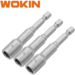 WOKIN 222412 - Socket bit set, 12x65 mm, 1/4