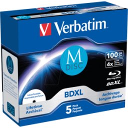 VERBATIM 43834 - BD-R XL 100GB PARA IMPRIMIR 5 PACK (DISCO M)