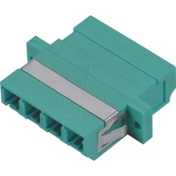 TTL NETWORK TTL 62055Q-K-AQ - Adaptador de fibra óptica, LC Quad / LC Quad, OM3, aqua