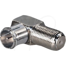 MAXTRACK MATR FF15QL - Adaptador F-ángulo, F-plug/F-socket, enchufe Qucik