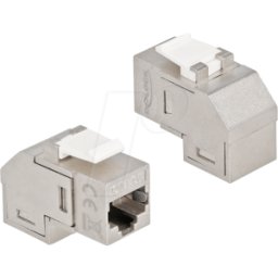 DELOCK 86997 - Módulo Keystone RJ45 hembra a conector hembra RJ45 Cat.6A
