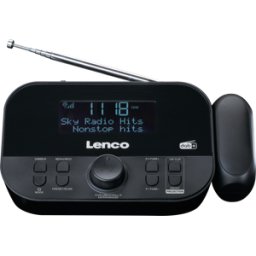 LENCO CR-615BK - Radio despertador DAB+/FM, pantalla LCD, proyección