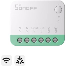 SONOFF SON MINIR4M - Actuador de conmutación de 1 canal, Matter sobre Wi-Fi