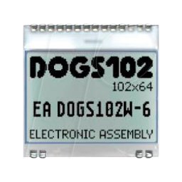 DISPLAY VISIONS EA DOGS102W-6 - Módulo gráfico LCD con pantalla RAM, 33,6 x 22,4 mm, negro / bla