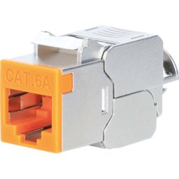 INTELLINET INT 791328 - Módulo Keystone RJ45, Cat.6a, STP, Slimline, naranja