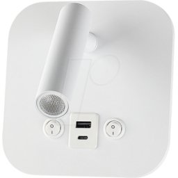 V-TAC VT-240026 - Lámpara de mesita de noche LED, 8 W, 3000K, 830 lm, IP20,